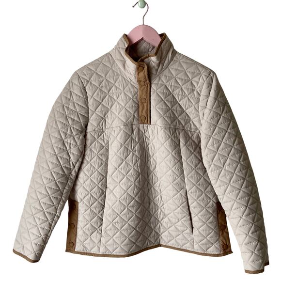 Lands’ End Quilted Puffer Pullover - Picture 1 of 7